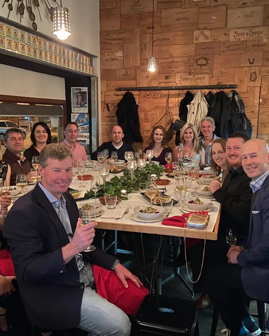 Guests dining at the Chef’s Table inside Duende
